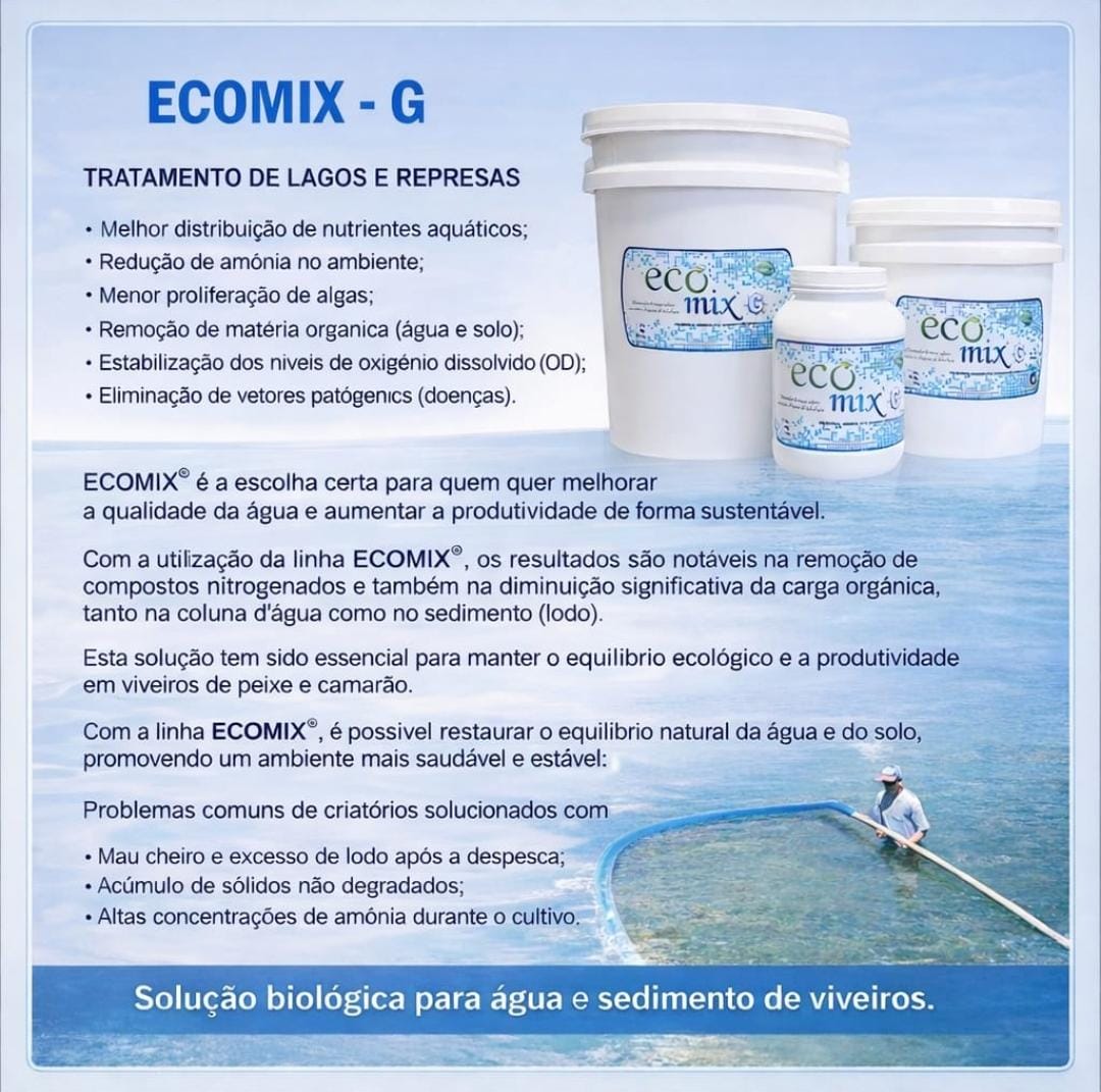 ECOMIX® G – Tratamento de Água para Lagos e Represas - Ecoclã